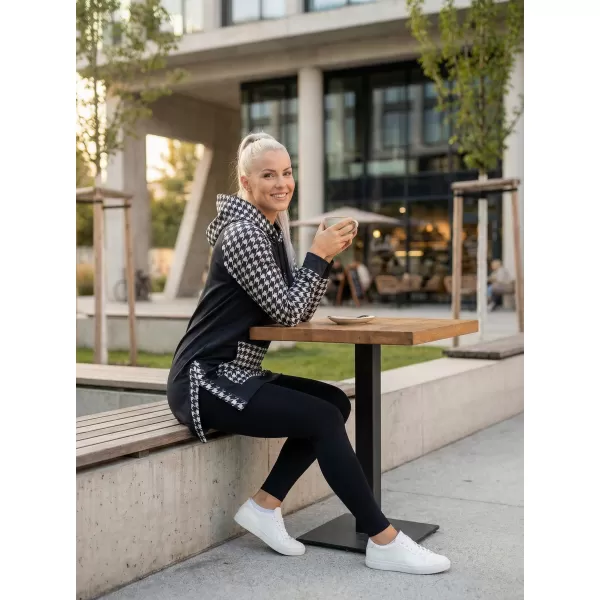  Ženski funkcionalni produljeni sweatshirt premium ALTISPORT VOJ/ALW048MI03 CRNO-BIJELO 