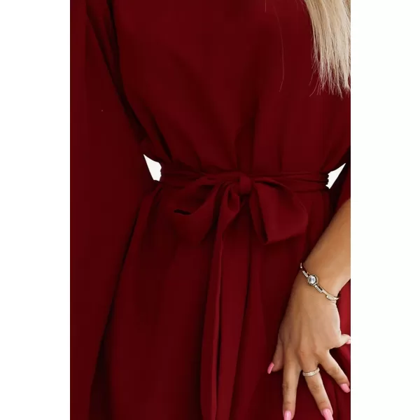  Haljina NUMOCO SOFIA 287-34 BURGUNDIJSKI 