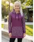 Ženski funkcionalni produljeni sweatshirt premium ALTISPORT VOJ/ALW048MI03 LJUBIČASTA