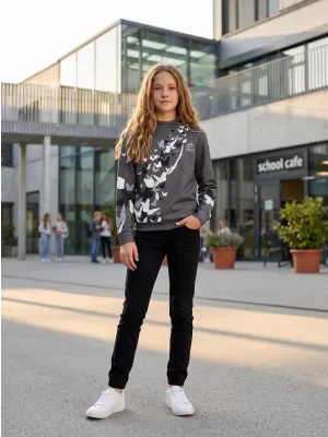 Dječja vrhunska funkcionalna majica ALTISPORT VOJ/ALK022MI01 SIVA