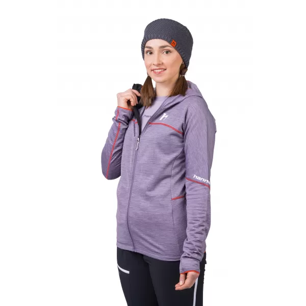  Ženski sweatshirt HANNAH MEDA HOODY LAVANDA SIVA MEL 