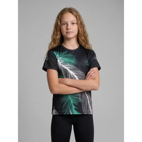  Dječja premium funkcionalna majica ALTISPORT VOJ/ALK001TR01 CRNO/TIRKIZNO 