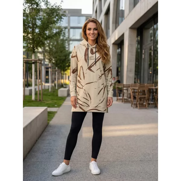  Ženski funkcionalni produljeni sweatshirt premium ALTISPORT VOJ/ALW049MI03 SMEĐA 