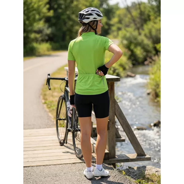  Ženski biciklistički dres ALTISPORT NoPrint NP/ALW115NJ ZELENA LIMETA 