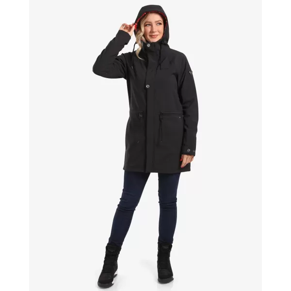  Ženski softshell kaput KILPI LASIKA-W WL0136KI CRNA 