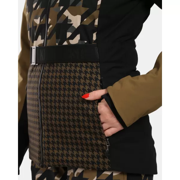  Ženska skijaška jakna KILPI CLAIR-W WL0107KI KAKI 