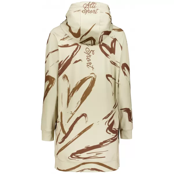  Ženski funkcionalni produljeni sweatshirt premium ALTISPORT VOJ/ALW049MI03 SMEĐA 