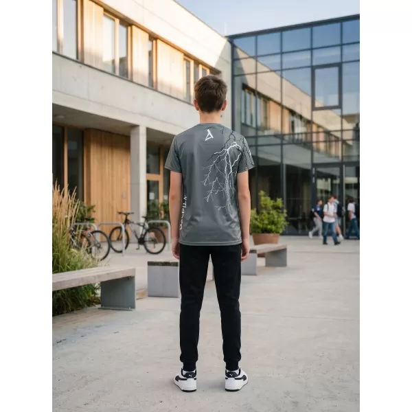  Dječja premium funkcionalna majica ALTISPORT VOJ/ALK004TR01 GRAFIT 