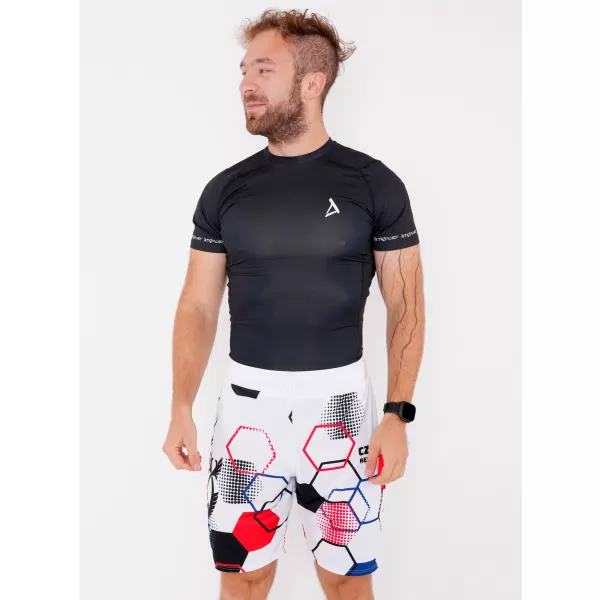  Muške premium funkcionalne kratke hlače bez džepova ALTISPORT VOJ/ALM036KRA02 HEKSA BIJELA 