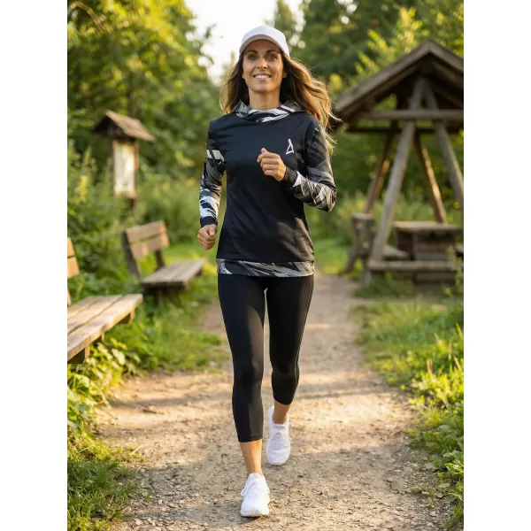  Ženska vrhunska funkcionalna majica ALTISPORT VOJ/ALW039MI01 CRNO/BIJELO 