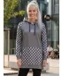 Ženski funkcionalni produljeni sweatshirt premium ALTISPORT VOJ/ALW048MI03 SIVA