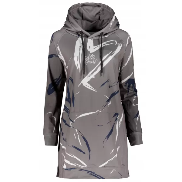  Ženski funkcionalni produljeni sweatshirt premium ALTISPORT VOJ/ALW049MI03 SIVA 