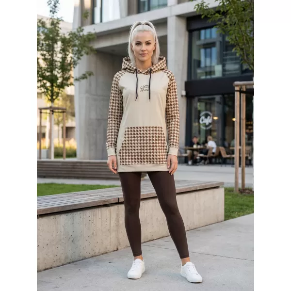  Ženski funkcionalni produljeni sweatshirt premium ALTISPORT VOJ/ALW048MI03 SMEĐA 