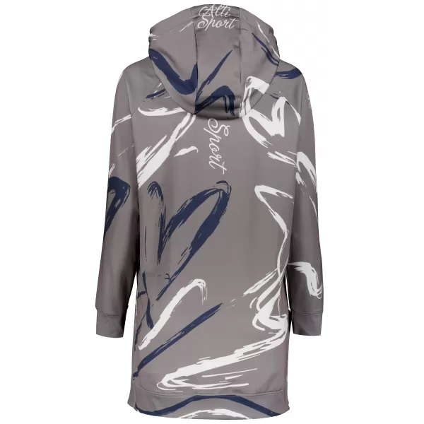  Ženski funkcionalni produljeni sweatshirt premium ALTISPORT VOJ/ALW049MI03 SIVA 