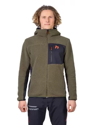 Muški sweatshirt HANNAH KODIAK HOODY BRŠLJAN ZELENA/ANTRACIT