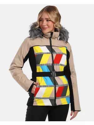 Ženska skijaška jakna KILPI CLAIR-W WL0107KI BEŽ