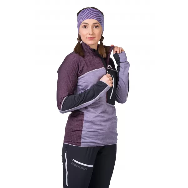  Ženski sweatshirt HANNAH MEDA HZ OREZATI LJUBIČASTA/LAVANDA SIVA MEL 
