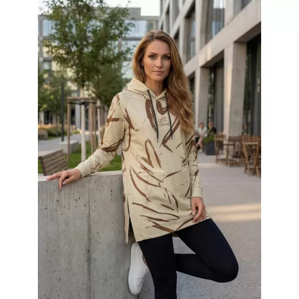  Ženski funkcionalni produljeni sweatshirt premium ALTISPORT VOJ/ALW049MI03 SMEĐA 