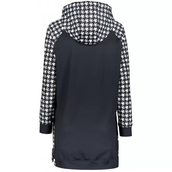  Ženski funkcionalni produljeni sweatshirt premium ALTISPORT VOJ/ALW048MI03 CRNO-BIJELO 