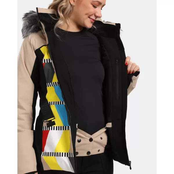  Ženska skijaška jakna KILPI CLAIR-W WL0107KI BEŽ 