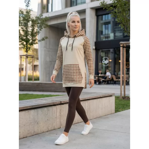  Ženski funkcionalni produljeni sweatshirt premium ALTISPORT VOJ/ALW048MI03 SMEĐA 