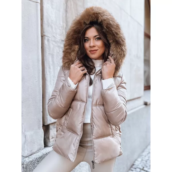  Ženska jakna DSTREET SPARKLE TY3948 KARAMELA 