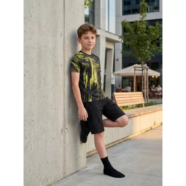  Dječja premium funkcionalna majica ALTISPORT VOJ/ALK010TR01 CRNA/VOJSKA 