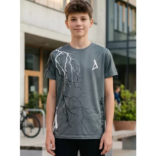  Dječja premium funkcionalna majica ALTISPORT VOJ/ALK004TR01 GRAFIT 