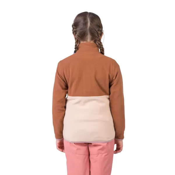  Dječji sweatshirt HANNAH MINT JR ARGANOVO ULJE/SMEĐA RIŽA 