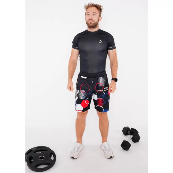 Muške premium funkcionalne kratke hlače bez džepova ALTISPORT VOJ/ALM036KRA02 HEKSA CRNA 