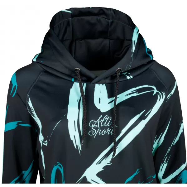  Ženski funkcionalni produljeni sweatshirt premium ALTISPORT VOJ/ALW049MI03 CRNA I PLAVA 
