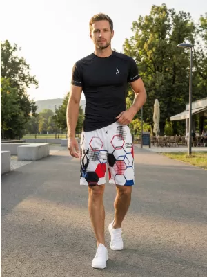Muške premium funkcionalne kratke hlače bez džepova ALTISPORT VOJ/ALM036KRA02 HEKSA BIJELA