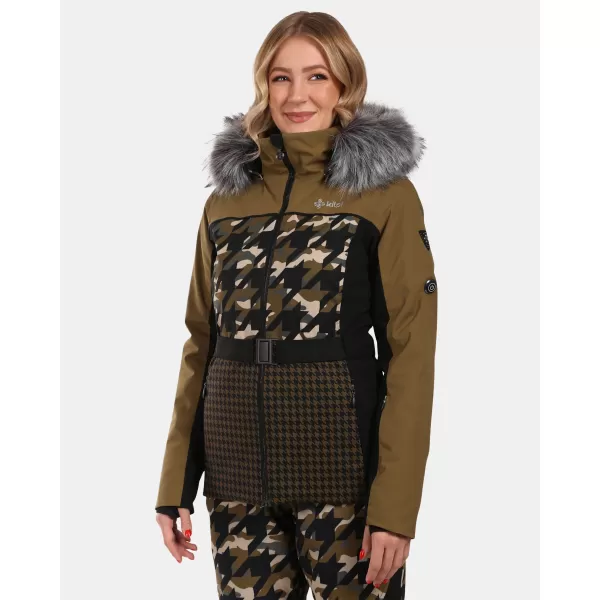 Ženska skijaška jakna KILPI CLAIR-W WL0107KI KAKI 