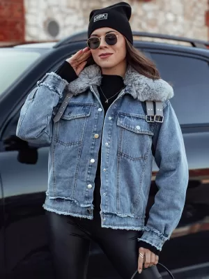 Ženska jakna DSTREET FURDENIM TY4755 SVIJETLOPLAV