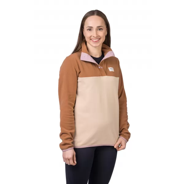  Ženski sweatshirt HANNAH NUKA ARGANOVO ULJE/SMEĐA RIŽA 