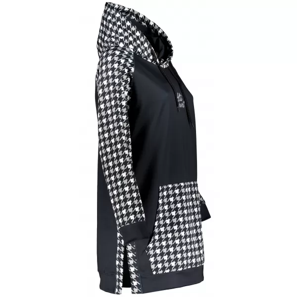  Ženski funkcionalni produljeni sweatshirt premium ALTISPORT VOJ/ALW048MI03 CRNO-BIJELO 