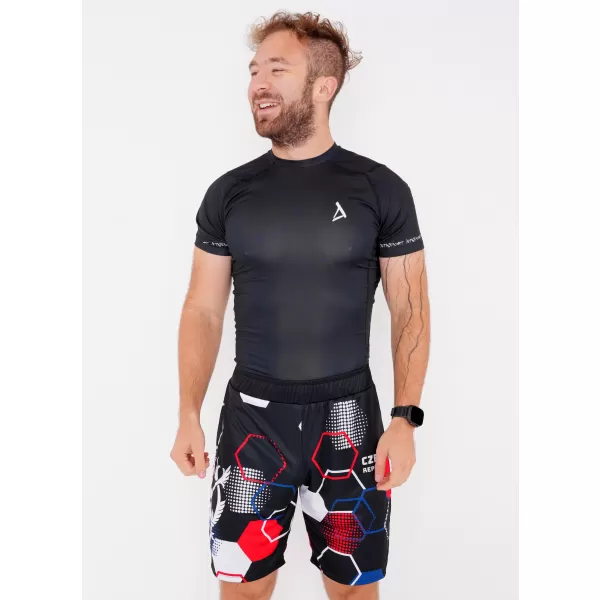  Muške premium funkcionalne kratke hlače bez džepova ALTISPORT VOJ/ALM036KRA02 HEKSA CRNA 