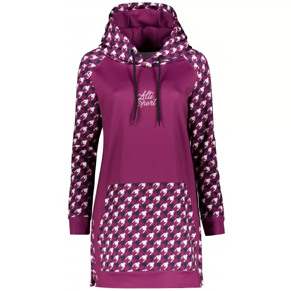  Ženski funkcionalni produljeni sweatshirt premium ALTISPORT VOJ/ALW048MI03 LJUBIČASTA 