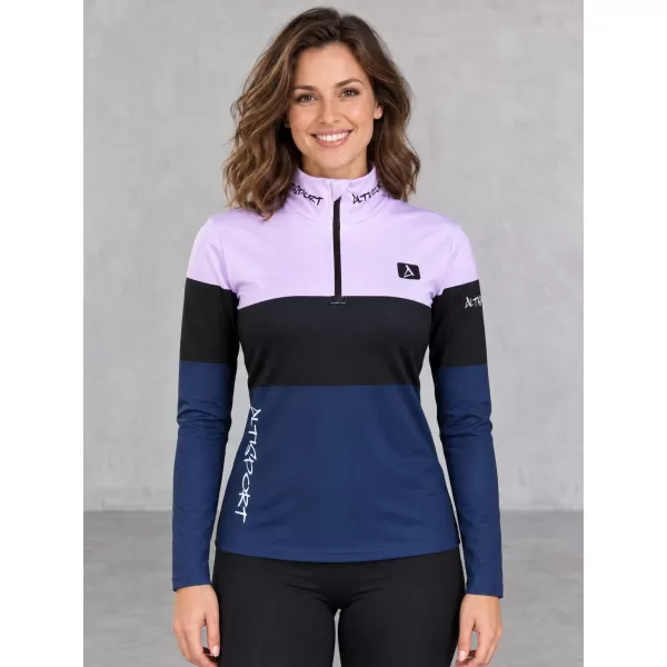  Ženska premium funkcionalna termo majica ALTISPORT VOJ/ALW051TER03 LJUBIČASTA/PLAVA 