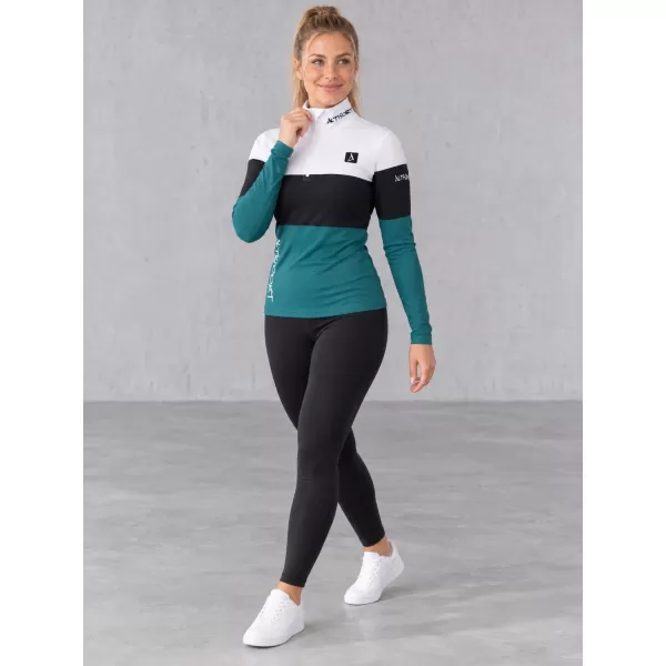  Ženska premium funkcionalna termo majica ALTISPORT VOJ/ALW051TER03 BIJELO ZELENA 