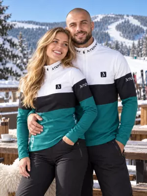 Muška premium funkcionalna termo majica ALTISPORT VOJ/ALM051TER03 BIJELO ZELENA
