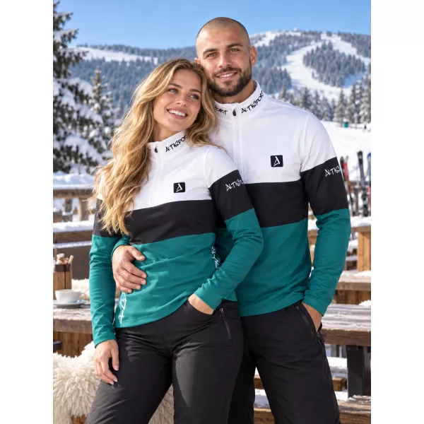 Muška premium funkcionalna termo majica ALTISPORT VOJ/ALM051TER03 BIJELO ZELENA 