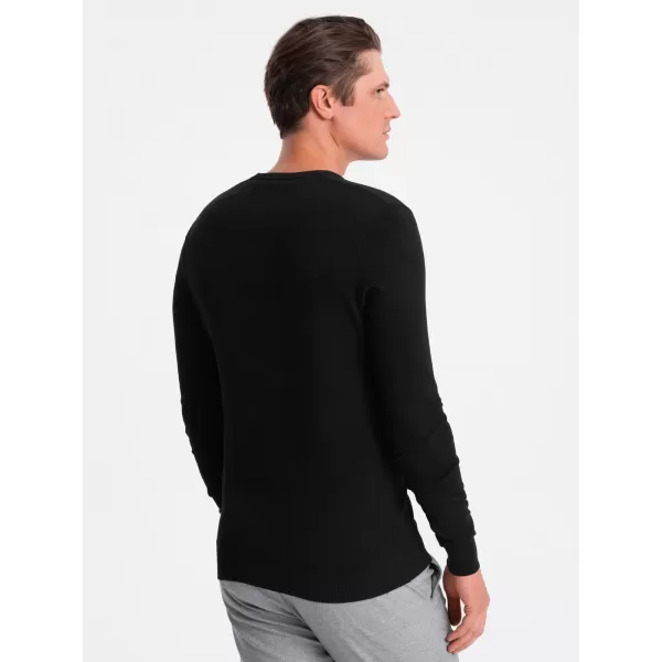  Muški džemper OMBRE OM-SWBS-0107 CRNI 
