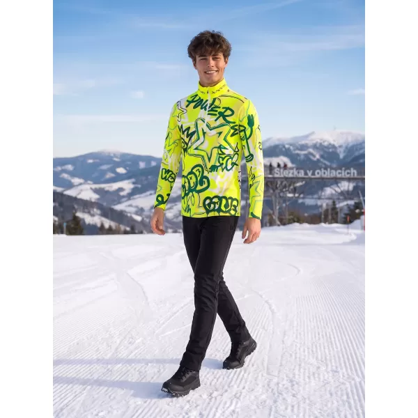  Muška premium funkcionalna termo majica ALTISPORT VOJ/ALM054TER03 FLUORESCENTNO ZELENA 