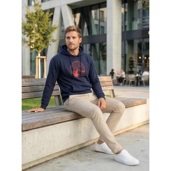  Muški sweatshirt ALTISPORT ALM172JN796 TAMNOPLAVA 