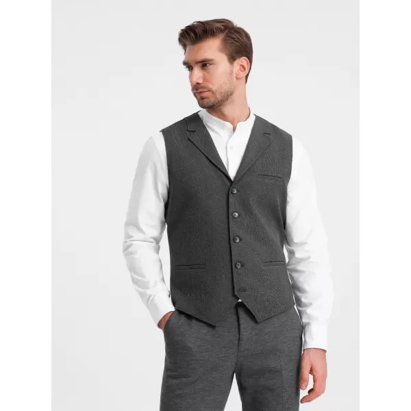  Prsluk OMBRE OM-BLZV-0109 GRAFIT 