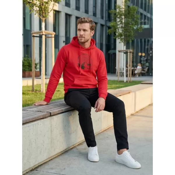  Muški sweatshirt ALTISPORT ALM172JN796 CRVENA 