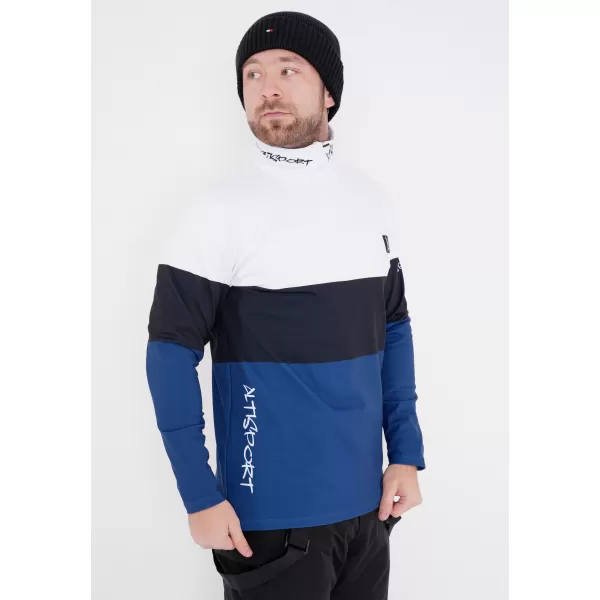 Muška premium funkcionalna termo majica ALTISPORT VOJ/ALM051TER03 BIJELO PLAVA 