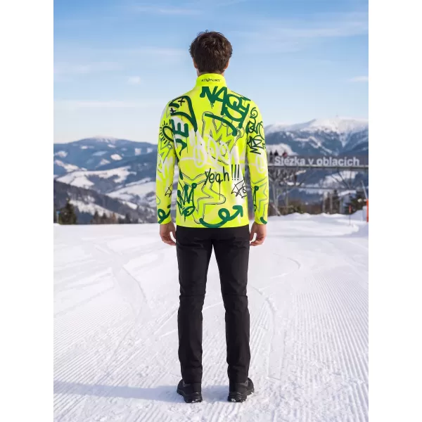  Muška premium funkcionalna termo majica ALTISPORT VOJ/ALM054TER03 FLUORESCENTNO ZELENA 