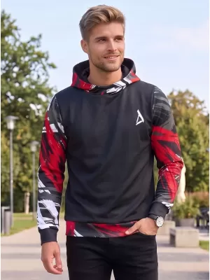 Muška premium funkcionalna majica ALTISPORT VOJ/ALM039MI01 CRNO I CRVENO